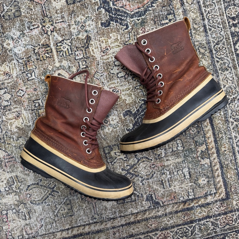 Sorel 1964 LTR Premium Leather Waterproof Wool Lined Women’s Boots Size 9.5
